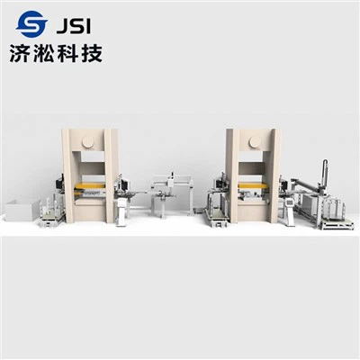 Integrált be- és kirakodás transzferprés